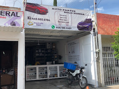Dirección, horario, teléfono y opiniones de Autopartes Solohonda S.A. de C.V. en Aguascalientes