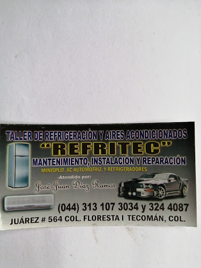 Dirección, horario, teléfono y opiniones de Refritec en Tecomán