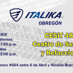 Dirección, horario, teléfono y opiniones de Italika (Cesit) Obregón en Cd. Obregón