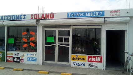 Dirección, horario, teléfono y opiniones de Refacciones Solano 2 en Cd. Victoria